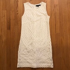 NWOT White Lace Sleeveless Dress